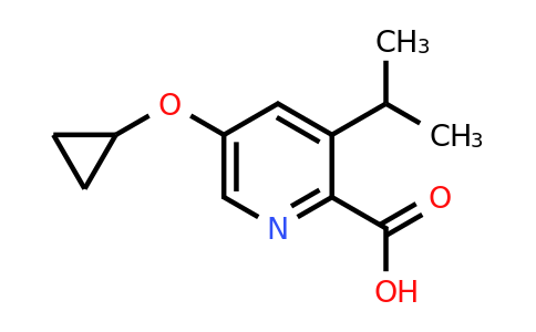 CAS 1243358-18-0 | 5-Cyclopropoxy-3-isopropylpicolinic acid