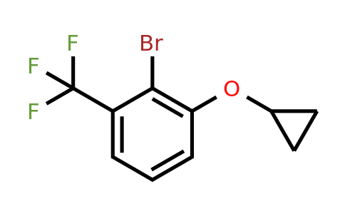 CAS 1243358-20-4 | 2-Bromo-1-cyclopropoxy-3-(trifluoromethyl)benzene