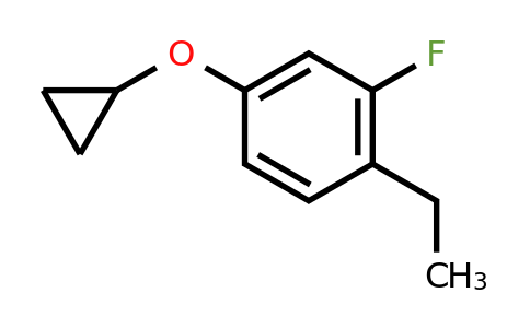 CAS 1243358-22-6 | 4-Cyclopropoxy-1-ethyl-2-fluorobenzene