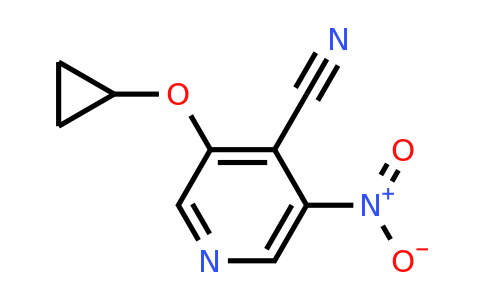 CAS 1243358-23-7 | 3-Cyclopropoxy-5-nitroisonicotinonitrile