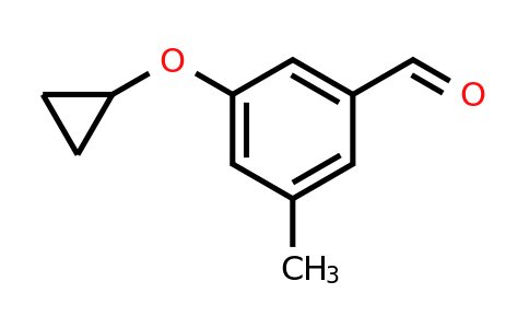 CAS 1243358-25-9 | 3-Cyclopropoxy-5-methylbenzaldehyde