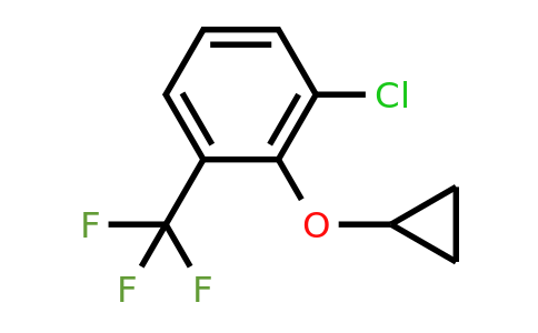 CAS 1243358-26-0 | 1-Chloro-2-cyclopropoxy-3-(trifluoromethyl)benzene