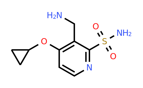 CAS 1243358-33-9 | 3-(Aminomethyl)-4-cyclopropoxypyridine-2-sulfonamide
