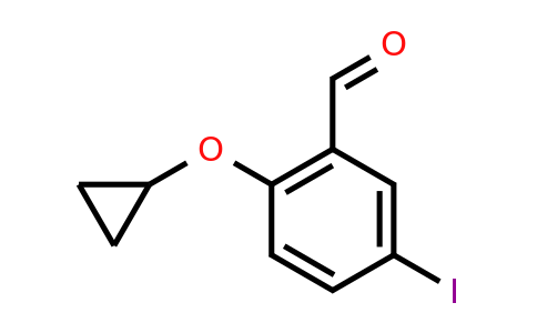 CAS 1243358-35-1 | 2-Cyclopropoxy-5-iodobenzaldehyde