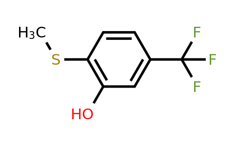 CAS 1243358-36-2 | 2-(Methylthio)-5-(trifluoromethyl)phenol