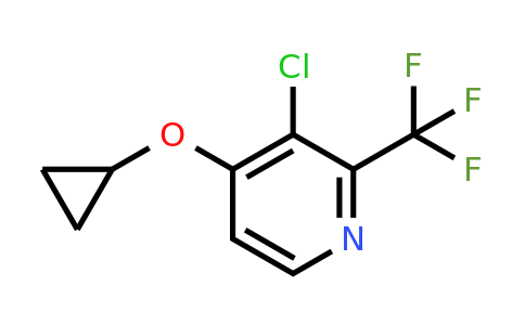 CAS 1243358-40-8 | 3-Chloro-4-cyclopropoxy-2-(trifluoromethyl)pyridine