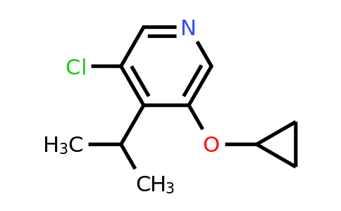 CAS 1243358-42-0 | 3-Chloro-5-cyclopropoxy-4-(propan-2-YL)pyridine