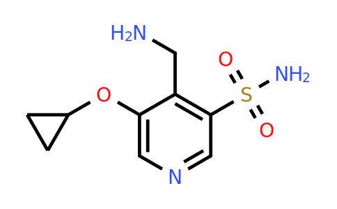 CAS 1243358-43-1 | 4-(Aminomethyl)-5-cyclopropoxypyridine-3-sulfonamide