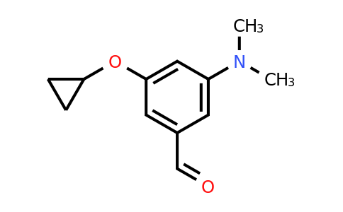 CAS 1243358-44-2 | 3-Cyclopropoxy-5-(dimethylamino)benzaldehyde
