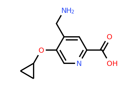 CAS 1243358-47-5 | 4-(Aminomethyl)-5-cyclopropoxypicolinic acid