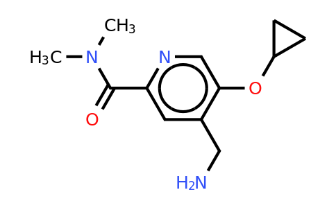 CAS 1243358-51-1 | 4-(Aminomethyl)-5-cyclopropoxy-N,n-dimethylpicolinamide