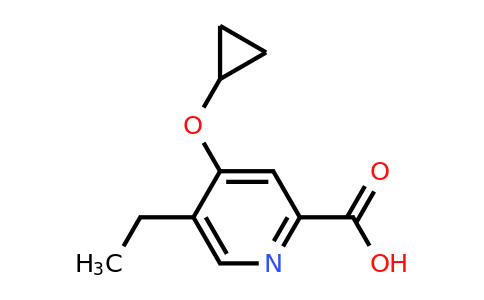 CAS 1243358-52-2 | 4-Cyclopropoxy-5-ethylpicolinic acid