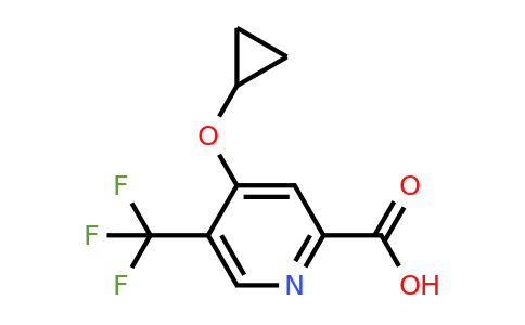 CAS 1243358-56-6 | 4-Cyclopropoxy-5-(trifluoromethyl)picolinic acid