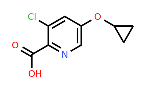 CAS 1243358-63-5 | 3-Chloro-5-cyclopropoxypicolinic acid