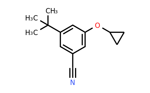 CAS 1243358-66-8 | 3-Tert-butyl-5-cyclopropoxybenzonitrile