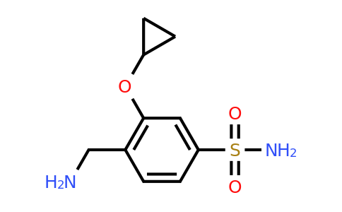 CAS 1243358-68-0 | 4-(Aminomethyl)-3-cyclopropoxybenzenesulfonamide