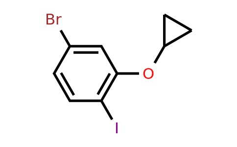 CAS 1243358-69-1 | 4-Bromo-2-cyclopropoxy-1-iodobenzene