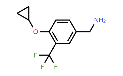 CAS 1243358-74-8 | (4-Cyclopropoxy-3-(trifluoromethyl)phenyl)methanamine