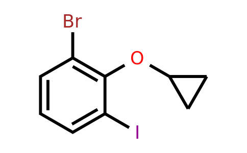 CAS 1243358-76-0 | 1-Bromo-2-cyclopropoxy-3-iodobenzene