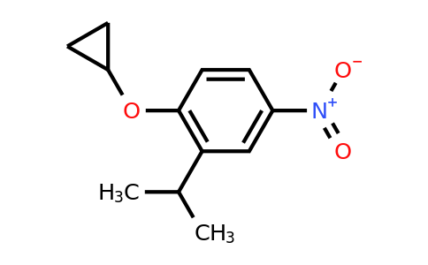 CAS 1243358-79-3 | 1-Cyclopropoxy-2-isopropyl-4-nitrobenzene
