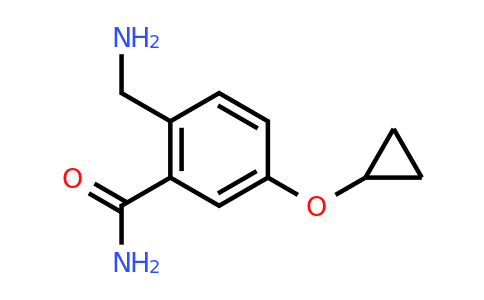 CAS 1243358-82-8 | 2-(Aminomethyl)-5-cyclopropoxybenzamide