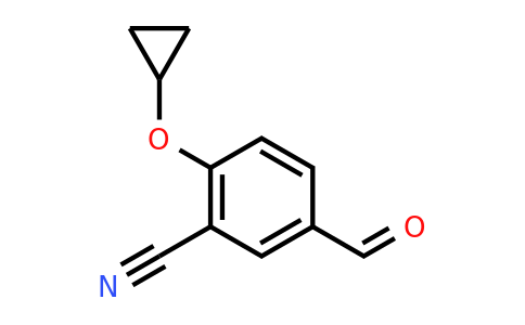 CAS 1243358-85-1 | 2-Cyclopropoxy-5-formylbenzonitrile