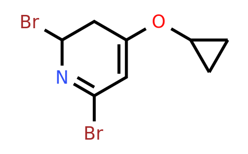CAS 1243358-91-9 | 2,6-Dibromo-4-cyclopropoxy-2,3-dihydropyridine