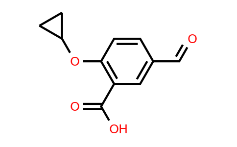 CAS 1243358-92-0 | 2-Cyclopropoxy-5-formylbenzoic acid