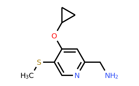 CAS 1243358-94-2 | (4-Cyclopropoxy-5-(methylthio)pyridin-2-YL)methanamine