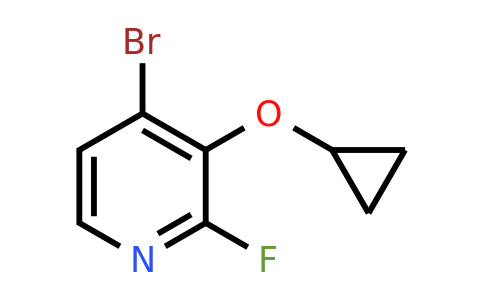 CAS 1243358-95-3 | 4-Bromo-3-cyclopropoxy-2-fluoropyridine