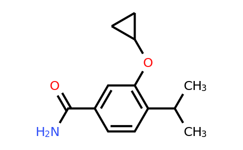CAS 1243359-10-5 | 3-Cyclopropoxy-4-isopropylbenzamide
