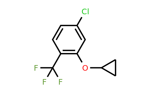 CAS 1243359-12-7 | 4-Chloro-2-cyclopropoxy-1-(trifluoromethyl)benzene