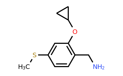 CAS 1243359-13-8 | (2-Cyclopropoxy-4-(methylthio)phenyl)methanamine