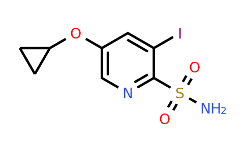 CAS 1243359-15-0 | 5-Cyclopropoxy-3-iodopyridine-2-sulfonamide