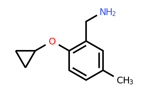 CAS 1243359-18-3 | (2-Cyclopropoxy-5-methylphenyl)methanamine