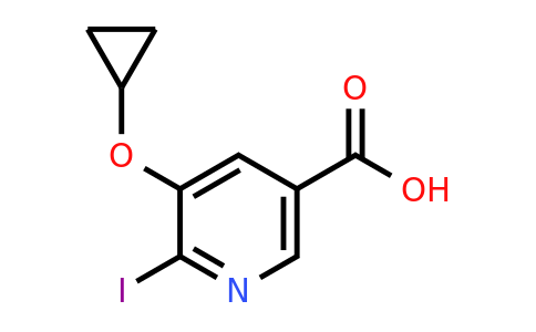 CAS 1243359-19-4 | 5-Cyclopropoxy-6-iodonicotinic acid
