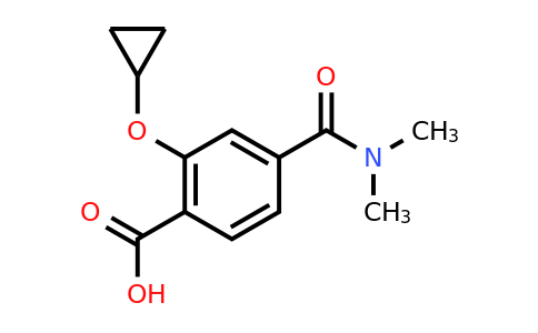 CAS 1243359-20-7 | 2-Cyclopropoxy-4-(dimethylcarbamoyl)benzoic acid