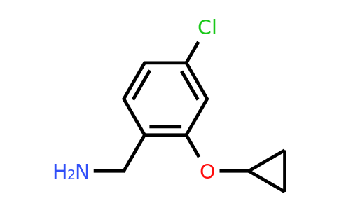 CAS 1243359-21-8 | (4-Chloro-2-cyclopropoxyphenyl)methanamine