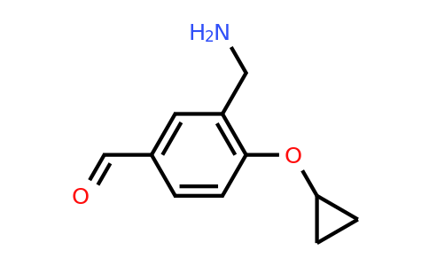 CAS 1243359-25-2 | 3-(Aminomethyl)-4-cyclopropoxybenzaldehyde
