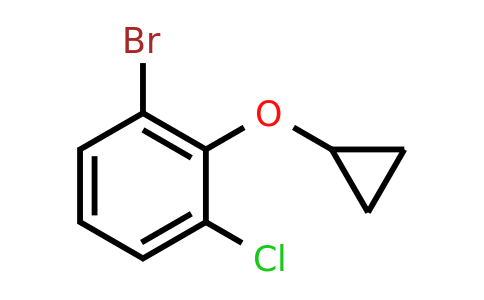 CAS 1243359-27-4 | 1-Bromo-3-chloro-2-cyclopropoxybenzene