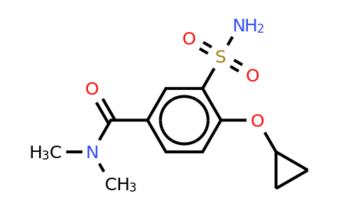 CAS 1243359-34-3 | 4-Cyclopropoxy-N,n-dimethyl-3-sulfamoylbenzamide