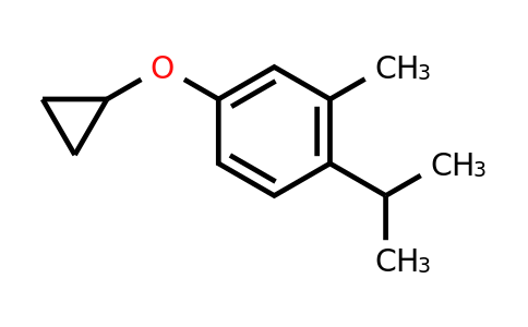 CAS 1243359-35-4 | 4-Cyclopropoxy-1-isopropyl-2-methylbenzene