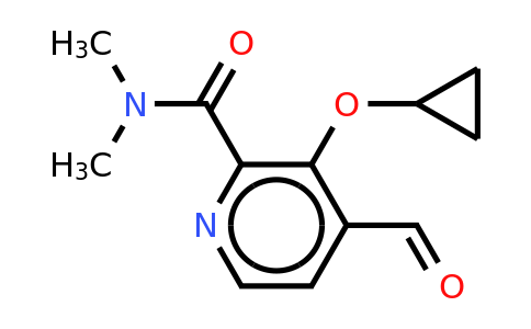 CAS 1243359-37-6 | 3-Cyclopropoxy-4-formyl-N,n-dimethylpicolinamide