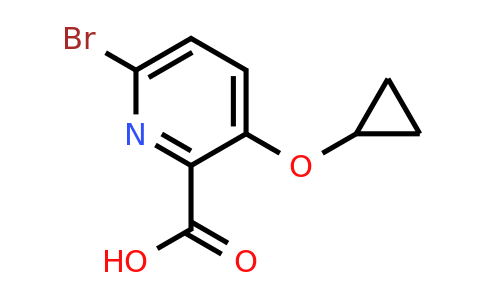 CAS 1243359-38-7 | 6-Bromo-3-cyclopropoxypicolinic acid