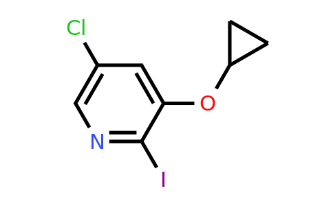 CAS 1243359-39-8 | 5-Chloro-3-cyclopropoxy-2-iodopyridine