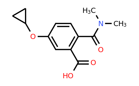 CAS 1243359-42-3 | 5-Cyclopropoxy-2-(dimethylcarbamoyl)benzoic acid