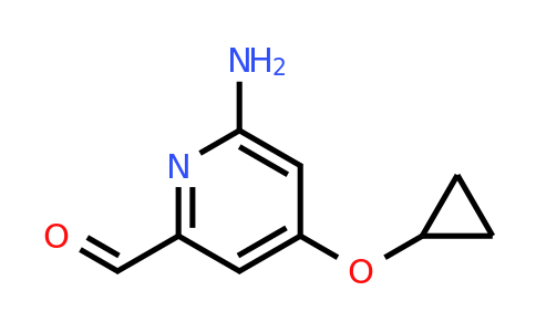 CAS 1243359-52-5 | 6-Amino-4-cyclopropoxypicolinaldehyde