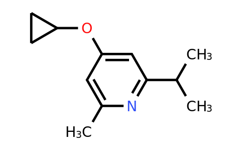 CAS 1243359-57-0 | 4-Cyclopropoxy-2-isopropyl-6-methylpyridine