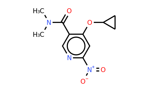 CAS 1243359-68-3 | 4-Cyclopropoxy-N,n-dimethyl-6-nitronicotinamide