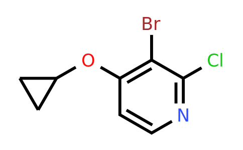 CAS 1243359-73-0 | 3-Bromo-2-chloro-4-cyclopropoxypyridine